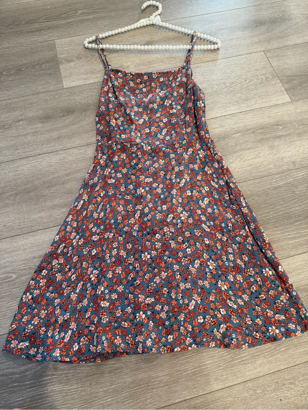 Cotton On Mini Dress with Rust Floral Print - Picture 2 of 3